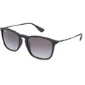 Produktbild: Ray-Ban RB 4187 CHRIS Herren-Sonnenbrille Vollrand Quadratisch Kunststoff-Gestell, schwarz