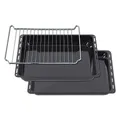 Produktbild: ICQN Backblech & Gitter Set 422 × 370 × 30 & 45 mm, Kompatibel mit Electrolux, AEG, IKEA, Zanussi & Juno, Emaillierte Backbleche für Backofen & Herd