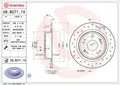 Produktbild: 2x Brembo 08.B271.1X Bremsscheibe hinten für HONDA