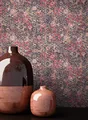 Produktbild: NEWROOM Tapete Rot Vliestapete Mosaik - Fliesenoptik Vintage Braun Rosa Fliesen Blumen Mustertapete Floral Blumentapete inkl. Tapezier-Ratgeber