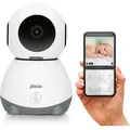 Produktbild: Alecto SMARTBABY10 - WLAN-Babyphone mit Kamera - Weiß/Grau - Grau/Weiß