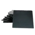 Produktbild: 12x Schieferplatten 17 x 17 cm Tisch-Set Untersetzer Servierplatte Naturschiefer
