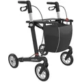 Produktbild: Rehasense Rollator Carbon Athlon SL Gr. S mit PUR-Softrädern, Ultraleicht: nur 5,2 kg Gesamtgewicht schwarz