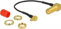 Produktbild: DeLOCK Antennenkabel - SMA Buchse 90° - MMCX 90° Stecker - 10cm - 50 Ohm (89626)