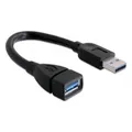 Produktbild: Delock Verlängerung USB 3.0 A Stecker > USB 3.0 A Buchse 15 cm USB 2.0 USB 1.1