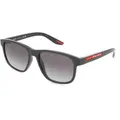 Produktbild: Prada Linea Rossa PS06YS Herren-Sonnenbrille Vollrand Pilot Kunststoff-Gestell, schwarz