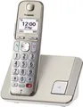 Produktbild: Panasonic KX-TGE250GN Schnurlostelefon mit Großtasten Champagner Gold OHNE Akkus
