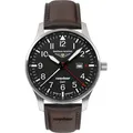 Produktbild: Bauhaus 2744-2 Herrenarmbanduhr Aviation GMT Tornado Braun/Schwarz - Schwarz