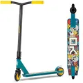 Produktbild: SOKE Stunt Scooter GO! Kick-Scooter mit ABEC 9 Kugellager Tretroller Trick Roller für Erwachsene und Kinder Zweirad Freestyle Cityroller | 2 Räder | Tragkraft 100kg (Blau, Gelb)