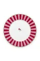 Produktbild: Pip Studio Love Birds Brotteller Stripes rot-pink 17cm