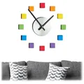 Produktbild: Relaxdays Wanduhr DIY bunt Gelb,Schwarz,Silber