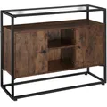 Produktbild: TecTake GmbH Sideboard Oldham 100x38x80,5cm - Industrial Holz dunkel, rustikal 404684