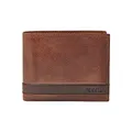 Produktbild: Fossil Brieftasche für Herren Quinn, 100% Leder Bifold braun 11,4 cm L x 2,5 cm B x 9,5 cm H ML3653200