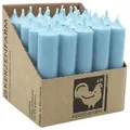 Produktbild: Stabkerzen aus Paraffin, 100/22 mm, Taubenblau, KERZENFARM HAHN, Brenndauer ca. 4h, 25 Stück pro Verpackung