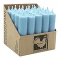 Produktbild: luterna Stabkerzen aus Paraffin, 100/22 mm, Taubenblau, KERZENFARM HAHN, Brenndauer ca. 4h, 25 Stück pro Verpackung, 4046203413410