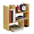 Produktbild: Tischregal Schreibtisch Organizer Mini Regal 2 Ebenen flexibel Mini Bücherregal