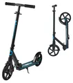 Produktbild: VEVOR Scooter (2 Räder) für Kinder ab 8 Jahren, Cityroller Kinderroller Straßenroller mit höhenverstellbarem Lenker & rutschfestem Deck, faltbarer Tretroller bis zu 100 kg, Schwarz + Blau