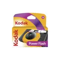 Produktbild: KODAK Power Flash 39 Aufnahmen – Einwegkamera 35 mm, integrierter Blitz, ISO 800, Fester Fokus, optischer Sucher, manuelles Zurückspulen – Schwarz