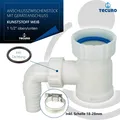 Produktbild: tecuro Anschlusszwischenstück1 1/2 Zoll, mit Geräteanschluss für Spülensiphon