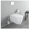 Produktbild: Duravit Me by Starck Wand-Tiefspül-WC Rimless® Set 45290900A1 mit WC-Sitz, weiß