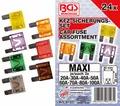 Produktbild: 24 tlg. MAXI Kfz Sicherungen Flachsicherung Autosicherung Set 20A - 100A B8127
