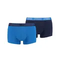 Produktbild: PUMA 2 er Pack Short Boxer Boxershorts Men Pant Unterwäsche kurz 100000884, Farbe:003 - True Blue, Bekleidungsgröße:XL