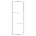 Produktbild: vidaXL Innentür 83x201,5 cm Weiß ESG-Glas und Aluminium