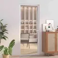 Produktbild: Innentür 83x201,5 Cm Weiß Esg-glas Und Aluminium Vidaxl