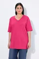 Produktbild: Ulla Popken T-Shirt T-Shirt Basic Relaxed Fit V-Ausschnitt Halbarm