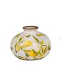 Produktbild: Vase in Vintage-Optik 13x10cmaus Keramik mit Zitronen-Dekor