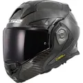 Produktbild: LS2 FF901 ADVANT X CARBON SOLID Klapphelm XL in grau/schwarz - Schwarz