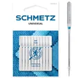 Produktbild: SCHMETZ | 10 Nähmaschinennadeln | Universal | 130/705 H | Nadeldicke 80/12 | auf jeder gängigen Haushaltsnähmaschine einsetzbar