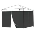 Produktbild: Sekey 2PCS Seitenwände für Pavillon 3x3 Wasserdicht Winterfest, Seitenwände für Pavillon Partyzelt Gartenzelt 3x3m, 1 Fenster 1 Tür, Grau (Schwarz, 2 Türen)