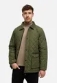 Produktbild: Indicode Steppjacke Herren INDrills Herrenjacke Daunen-Optik mit Cordkragen und Pattentaschen