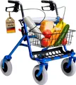 Produktbild: FabaCare Rollator mit Vollausstattung, Gehhilfe faltbar, Standardrollator 286i, Farbe Blau