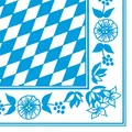 Produktbild: Duni Dunisoft Servietten 40×40 Bayerische Raute 60 Stück Oktoberfest