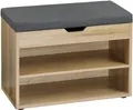Produktbild: KESPER® Schuhschrank Schuhschrank mit Sitzkissen, Maße: B60 x H45 cm x L30 cm, Farbe: Braun (1-St)