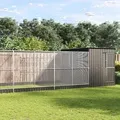 Produktbild: vidaXL Voliere mit Erweiterung Silbern 704x303x216 cm Stahl