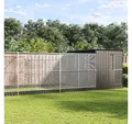 Produktbild: vidaXL Voliere, Voliere mit Erweiterung Silbern 704x303x216 cm Stahl