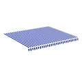 Produktbild: vidaXL Markise Markisenbespannung Blau und Weiß 4x3,5 m