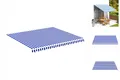 Produktbild: Markisenbespannung Blau Und Weiß 4x3,5 M Ersatz Stoff Bezug