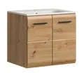 Produktbild: xonox.home Waschbeckenunterschrank Waschtisch Ice inkl. Waschbecken, Artisan Oak (1-St) Badmöbel