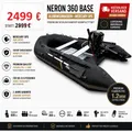 Produktbild: Schlauchboot Sportboot 3.6m Aluboden Ruderboot robustes PVC - motor MERCURY 5PS