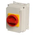 Produktbild: Not-Aus-Hauptschalter 32A, 11kW, 4-polig, Handhabe gelb/rot, Nr. 4500.0242