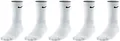 Produktbild: NIKE Socken 5 Paar Herren Damen Sparset Tennissocken Sportsocken Laufsocken Paket Bundle, Größe:42-46, Farbe:schwarz weiss