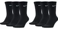 Produktbild: 6 Paar Nike Herren Damen Socken SX4508 weiß oder schwarz oder weiß grau schwarz