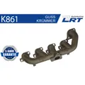 Produktbild: 1x Krümmer, Abgasanlage LRT K861 passend für CITROËN FIAT FORD PEUGEOT