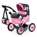 Produktbild: 13060AA Puppenwagen Trendy mit Tasche höhenverstellbarer Griff große Räder in...