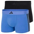 Produktbild: adidas Low Rise Trunk (2PK) - Active Flex Cotton 3 Stripes - Bequeme Unterwäsche