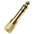 Produktbild: LogiLink Audio-Adapter, 6,35 mm 3-Pin/M zu 3,5 mm 3-Pin/F, Zink (Klinkenadapter) (CA1213)